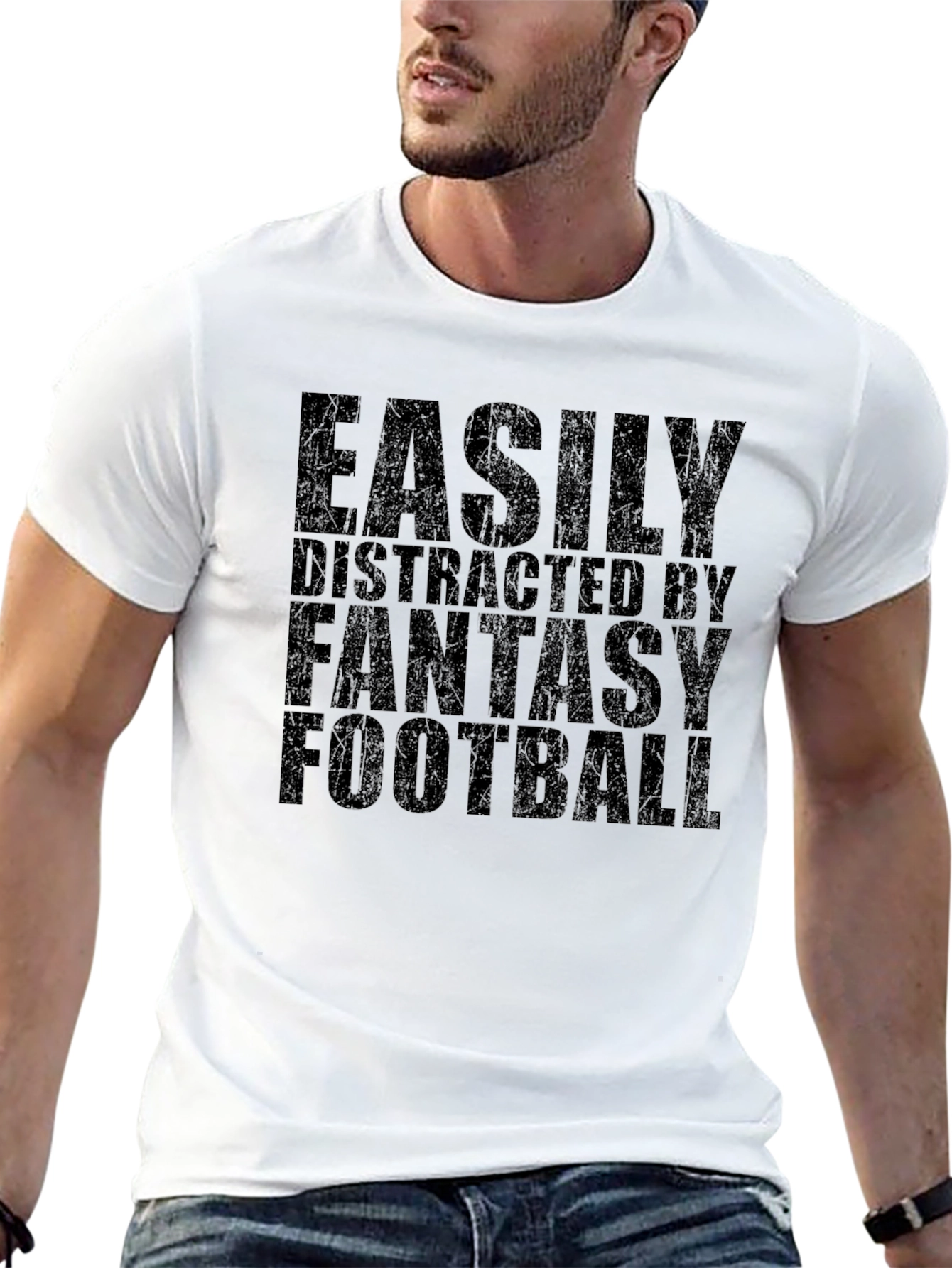 Fantasy Football T-Shirt - Easily Distracted Tee