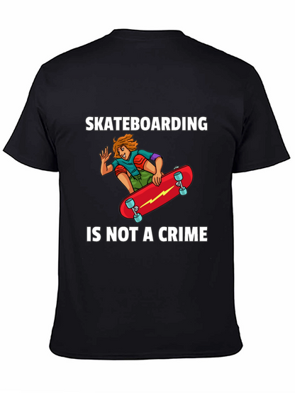 Skateboarding Is Not A Crime Graphic T-Shirt