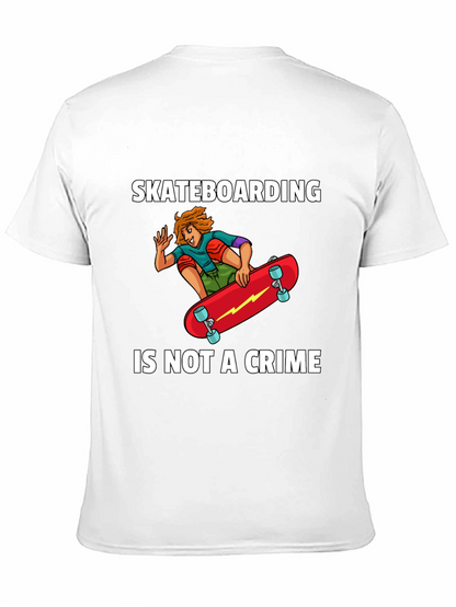 Skateboarding Is Not A Crime Graphic T-Shirt