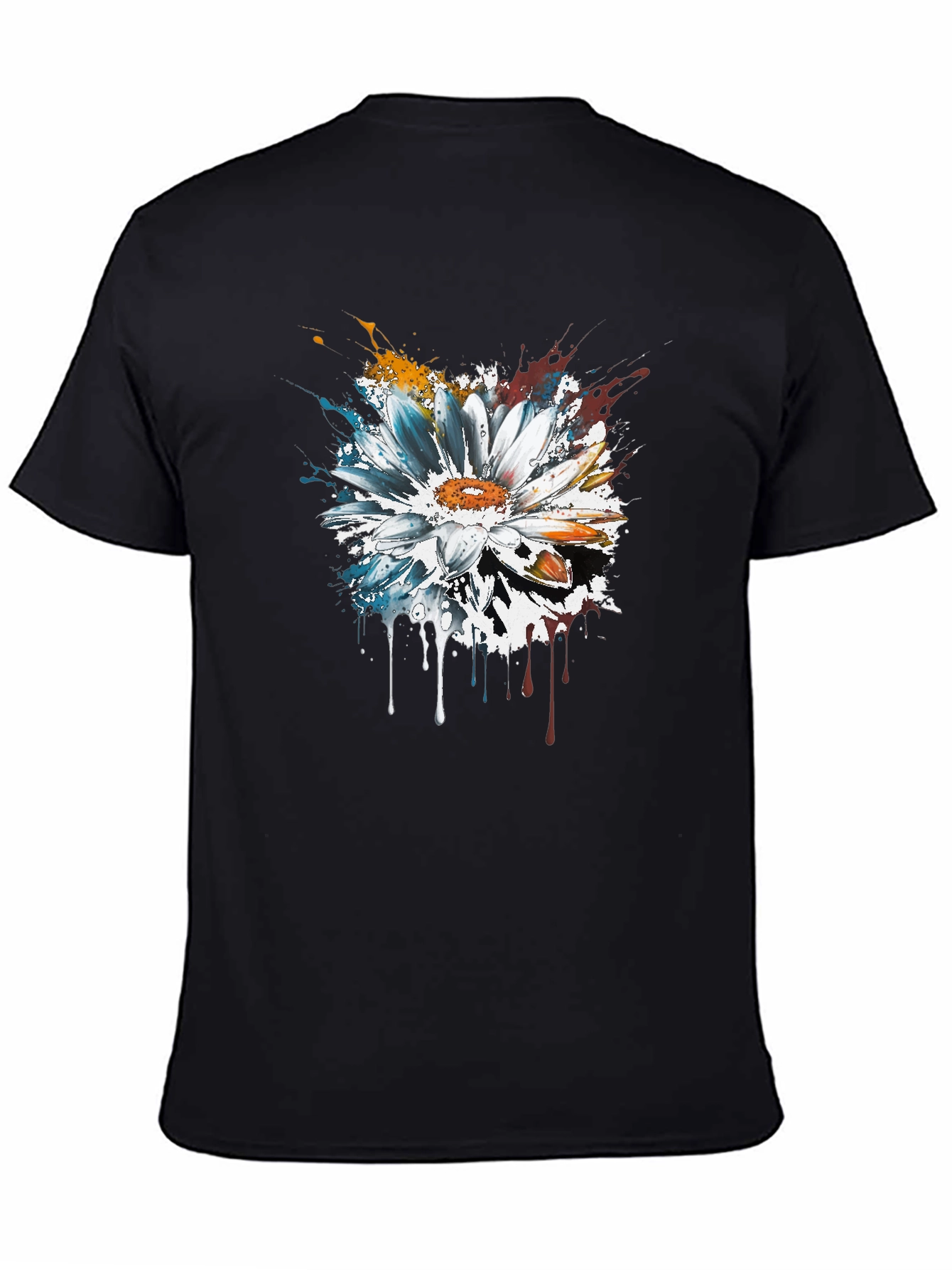 Abstract Flower T-Shirt - Artsy Design