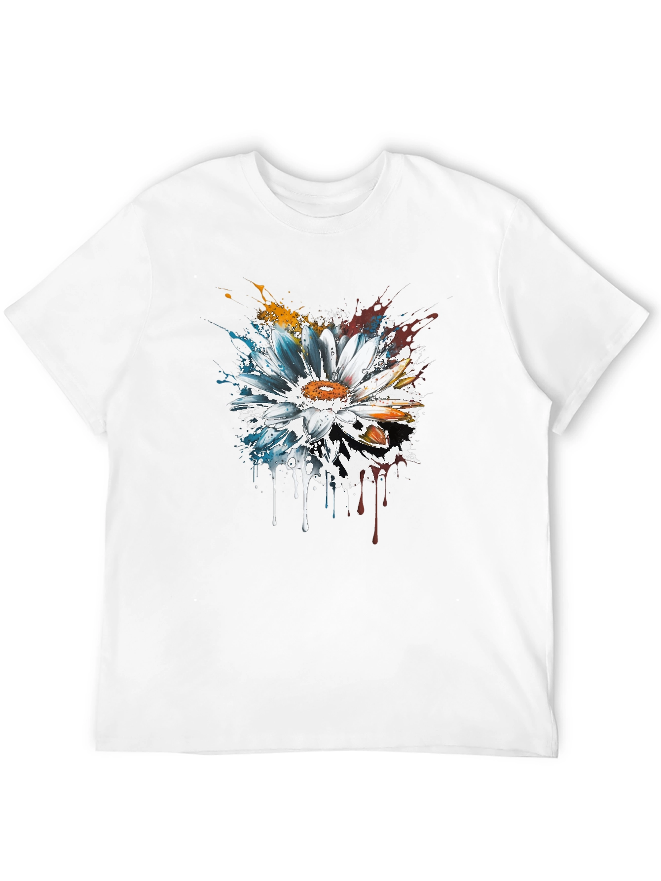 Abstract Flower T-Shirt - Artsy Design