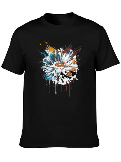 Abstract Flower T-Shirt - Artsy Design