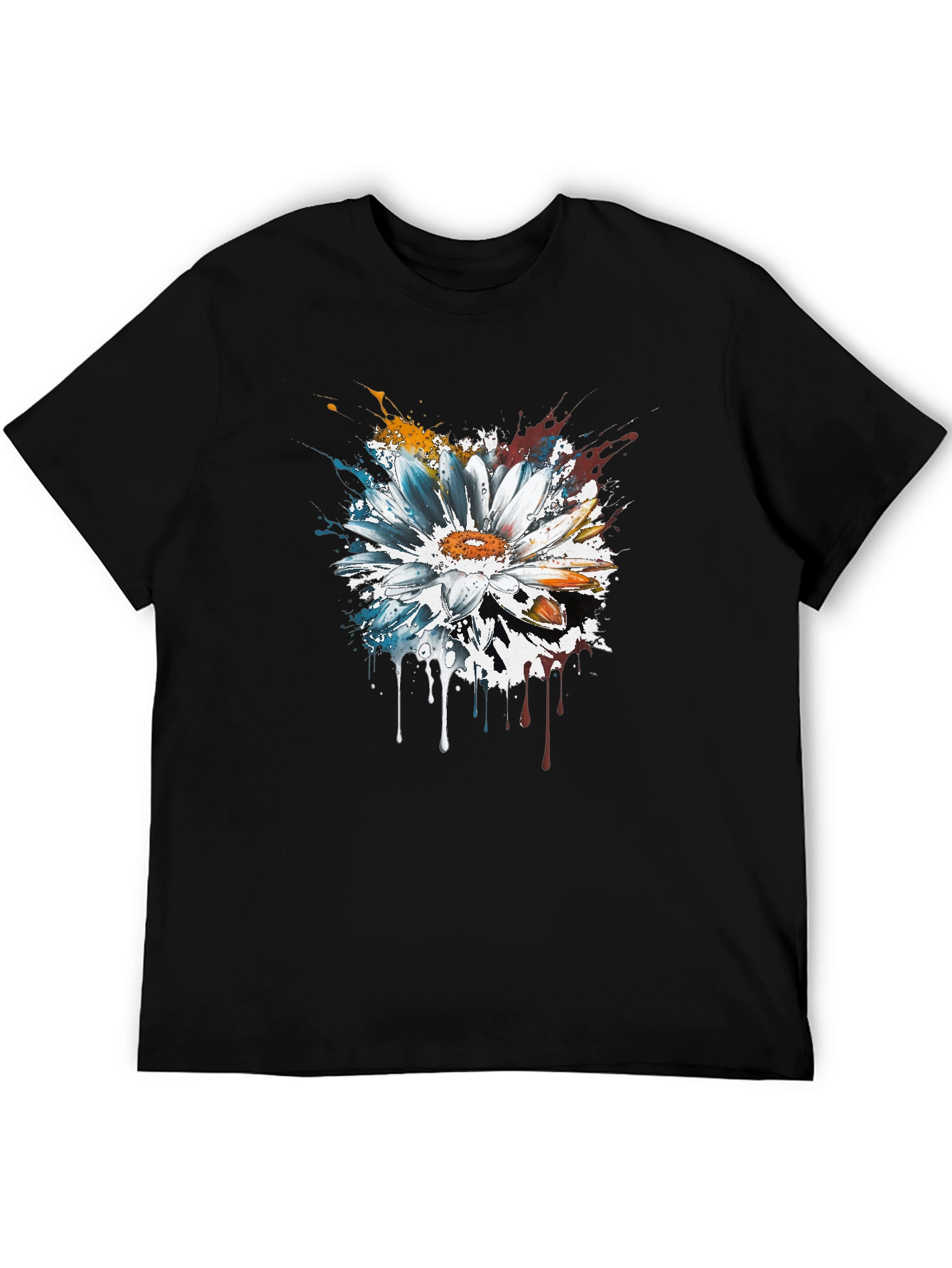Abstract Flower T-Shirt - Artsy Design