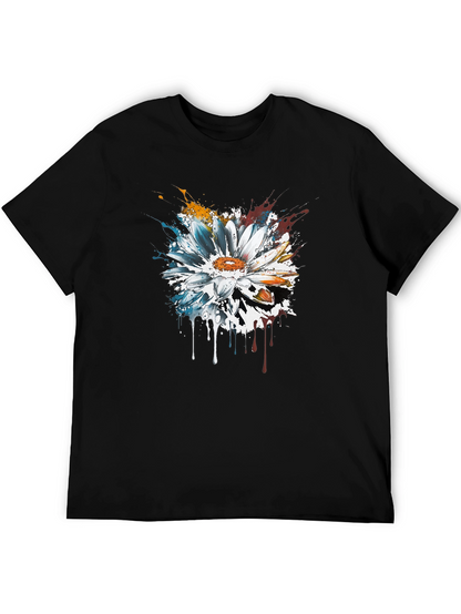 Abstract Flower T-Shirt - Artsy Design