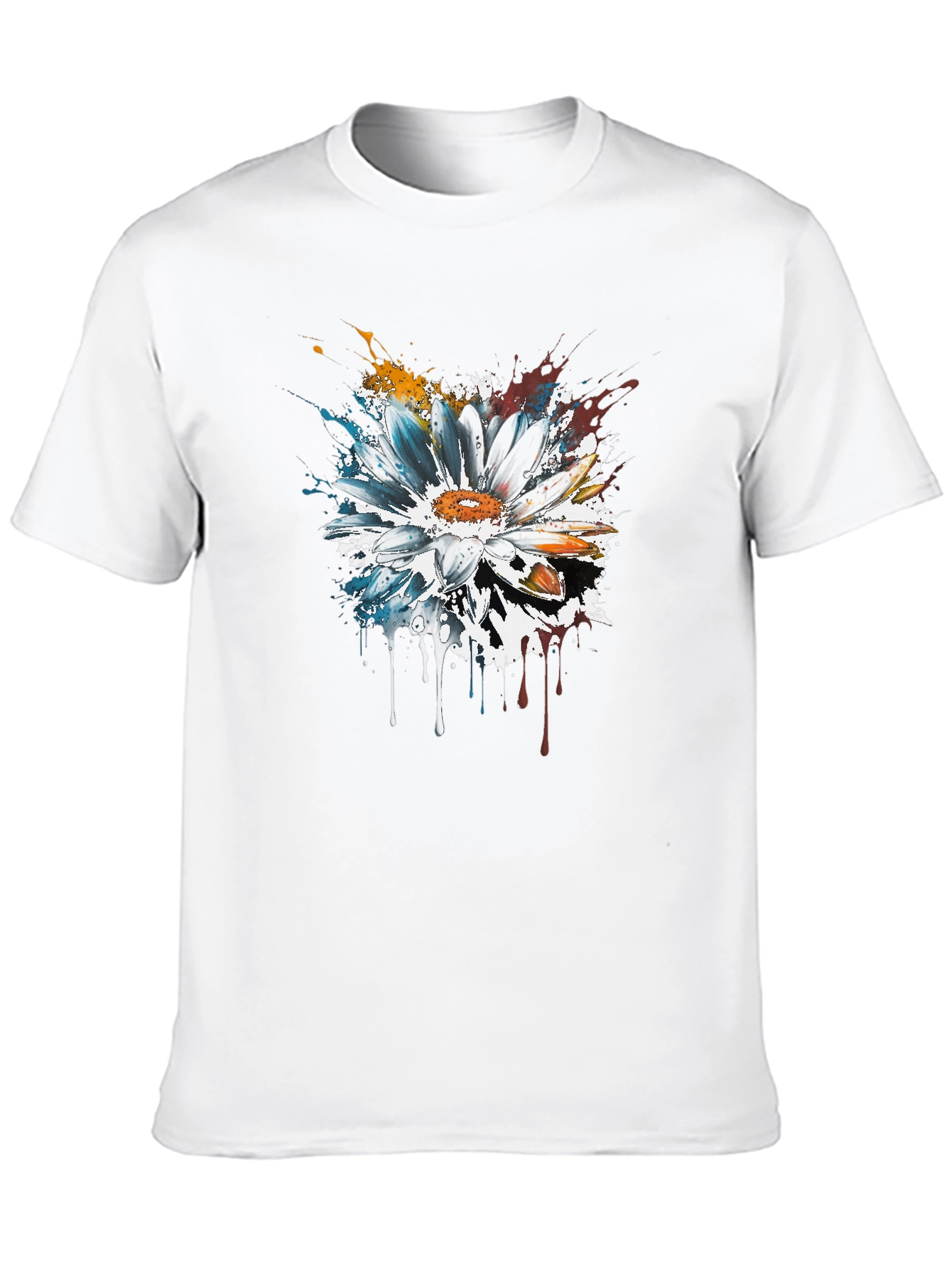 Abstract Flower T-Shirt - Artsy Design