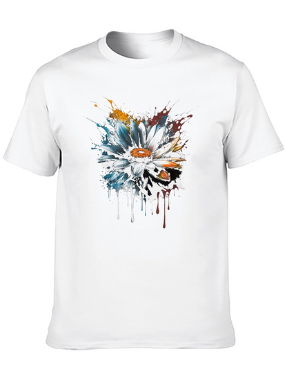 Abstract Flower T-Shirt - Artsy Design