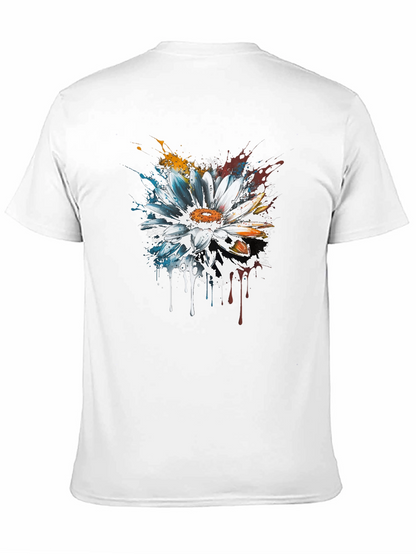 Abstract Flower T-Shirt - Artsy Design