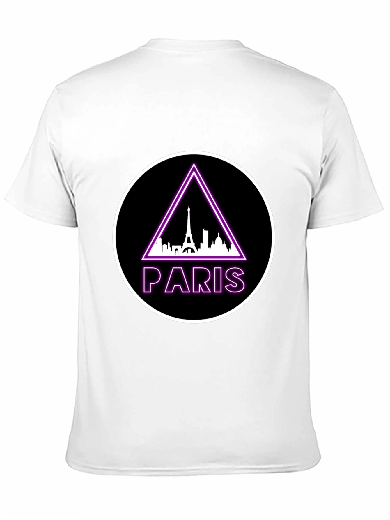 Paris Eiffel Tower Graphic Tee - Black