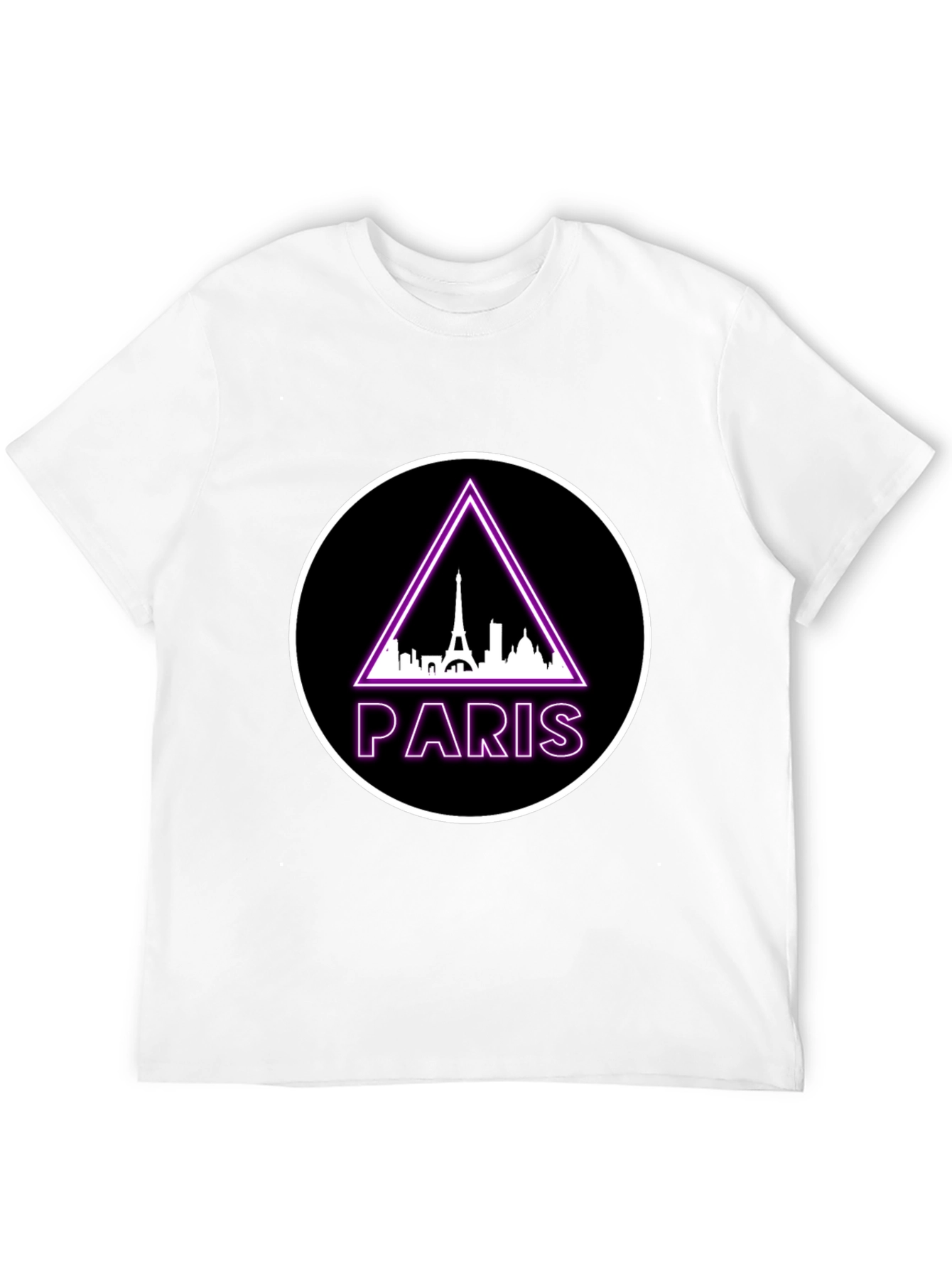 Paris Eiffel Tower Graphic Tee - Black