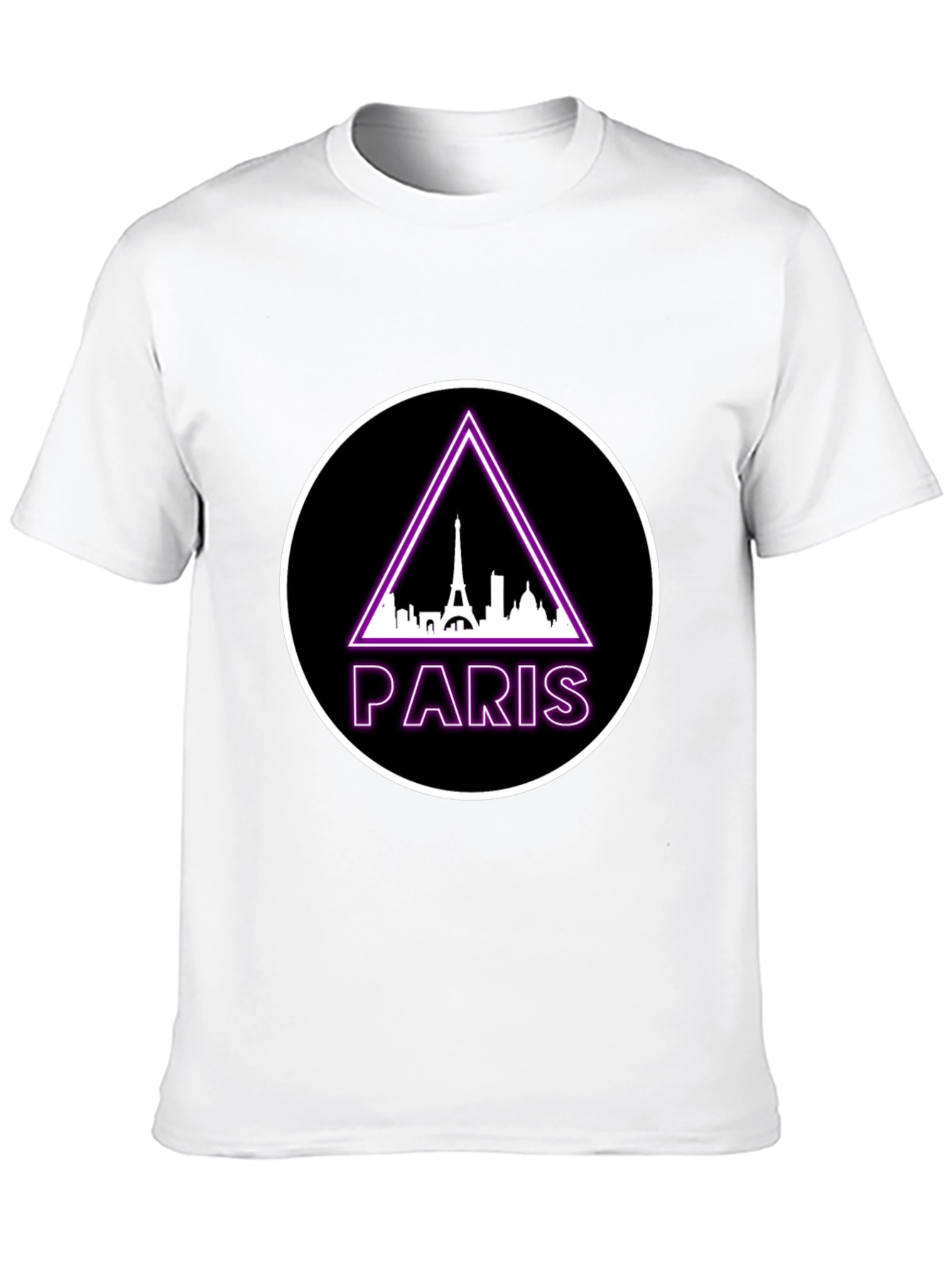 Paris Eiffel Tower Graphic Tee - Black