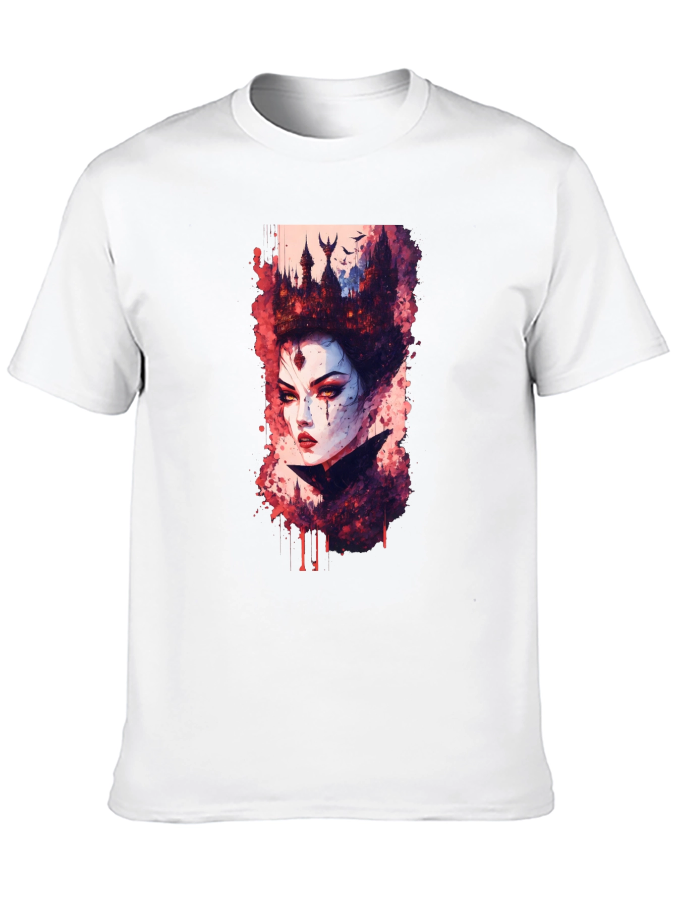 Evil Queen Graphic Tee - Dark Fantasy T-Shirt