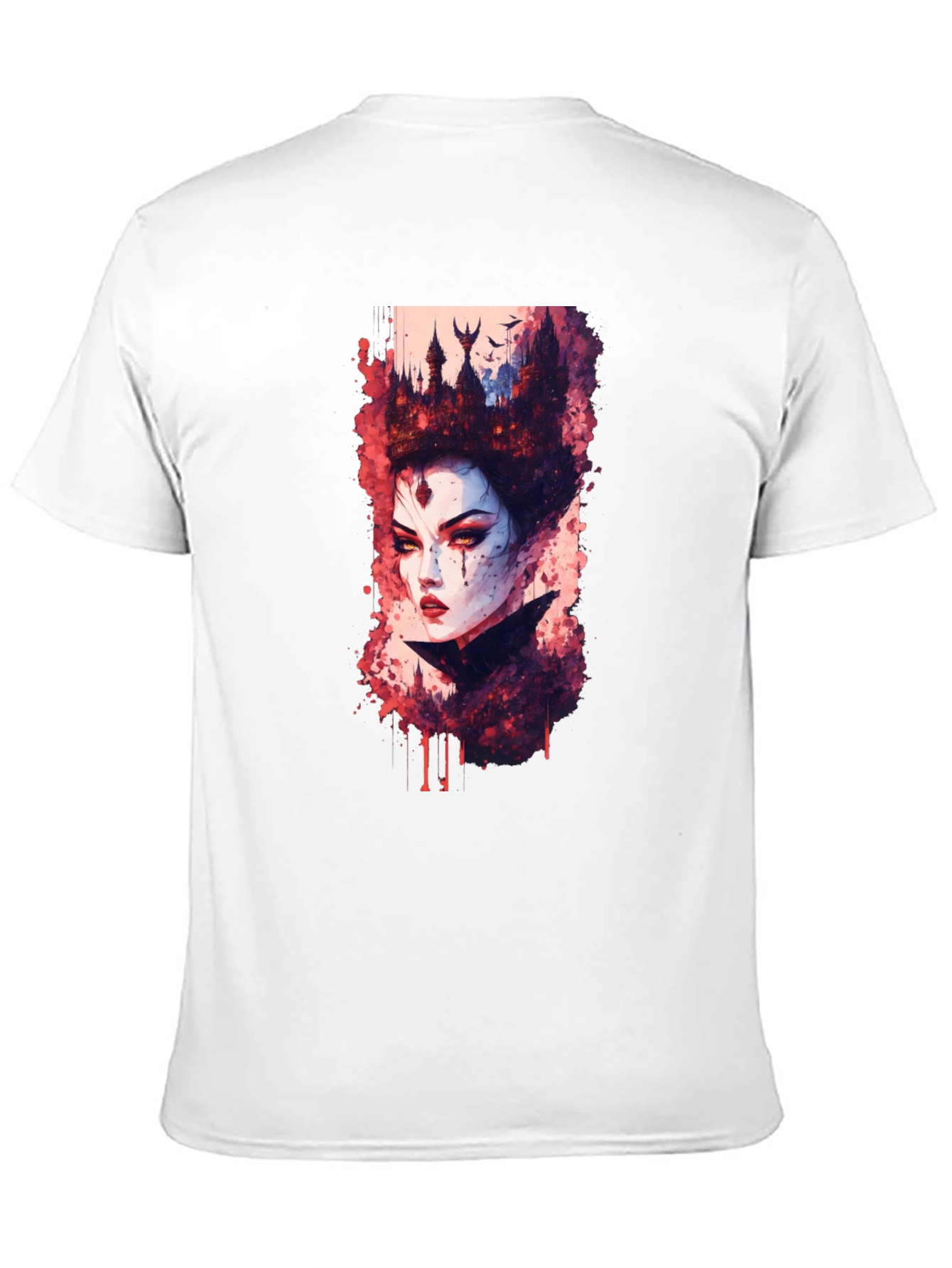 Evil Queen Graphic Tee - Dark Fantasy T-Shirt