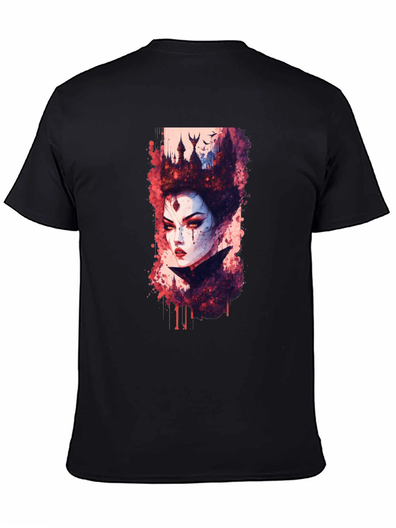 Evil Queen Graphic Tee - Dark Fantasy T-Shirt