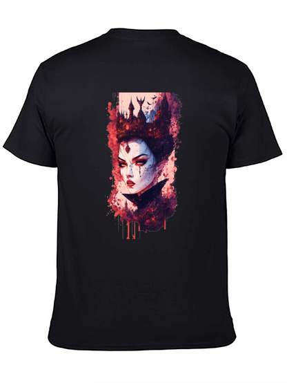 Evil Queen Graphic Tee - Dark Fantasy T-Shirt