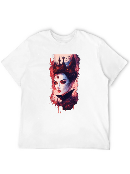Evil Queen Graphic Tee - Dark Fantasy T-Shirt