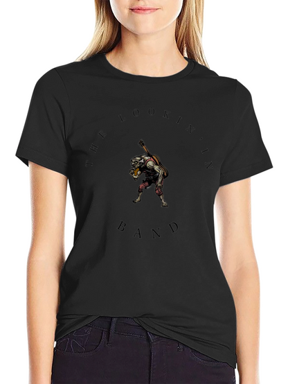 The Lookin In Band T-Shirt - Black Crew Neck