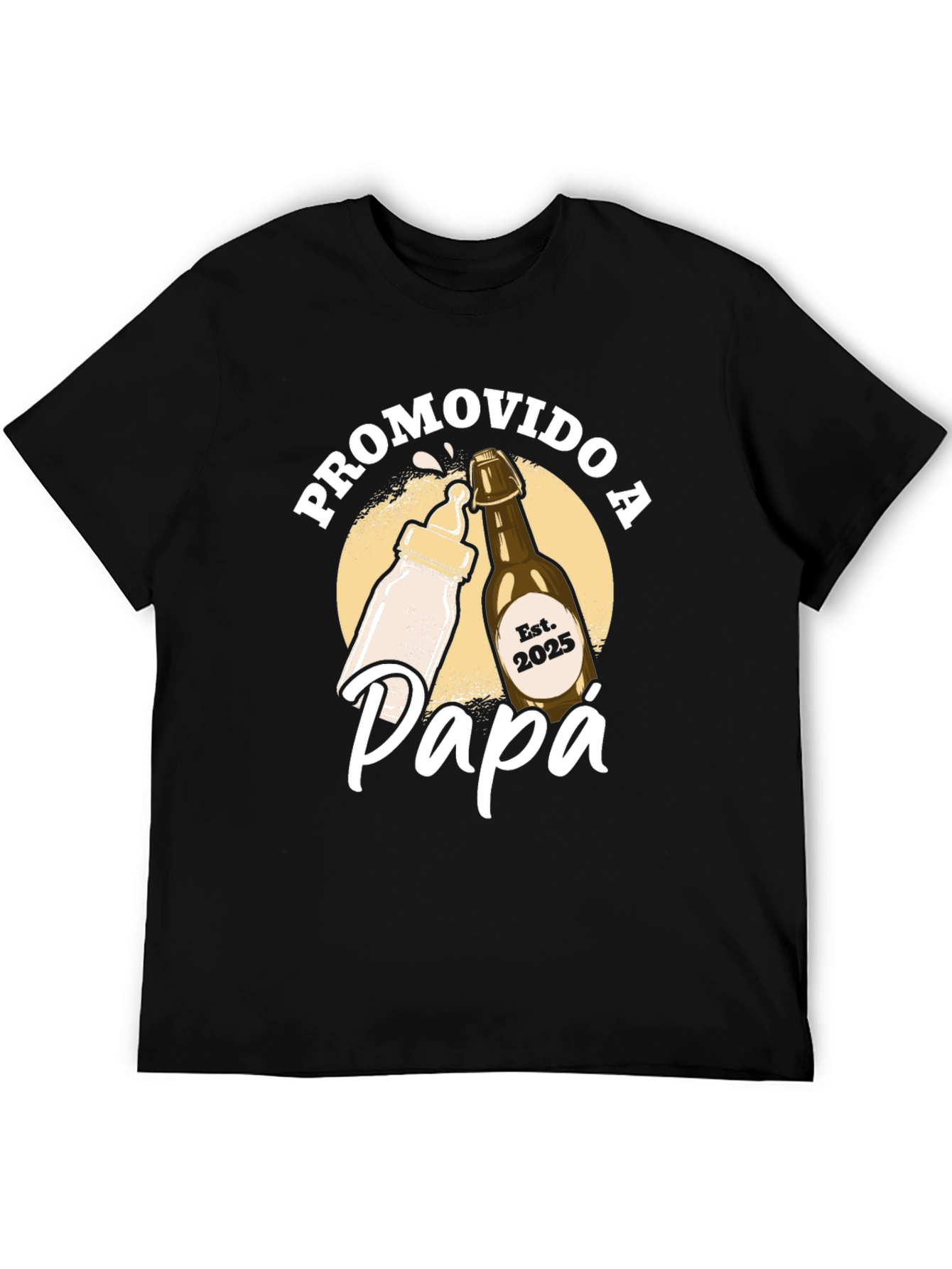 Promovido a Papa T-Shirt - New Dad Est. 2025