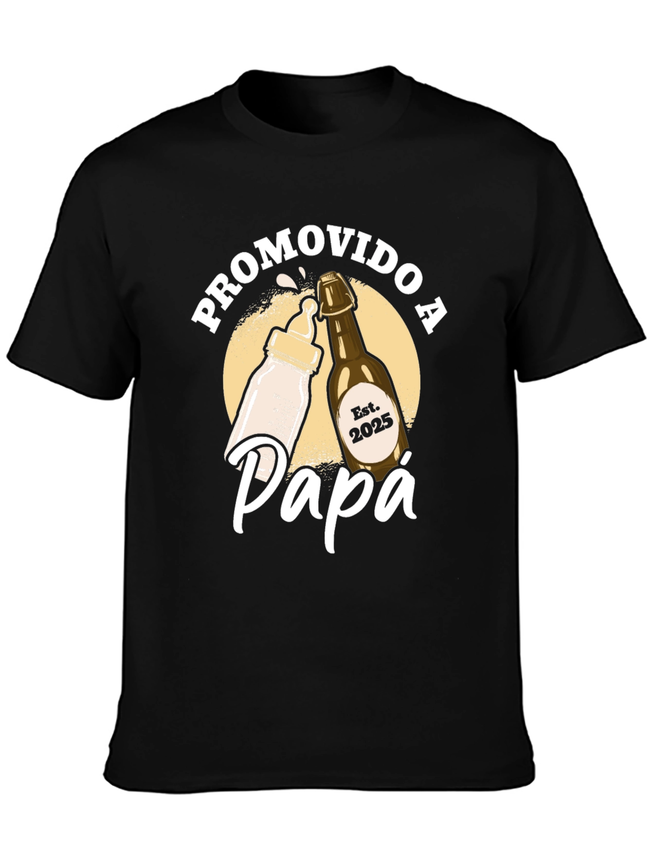 Promovido a Papa T-Shirt - New Dad Est. 2025