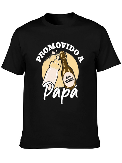 Promovido a Papa T-Shirt - New Dad Est. 2025