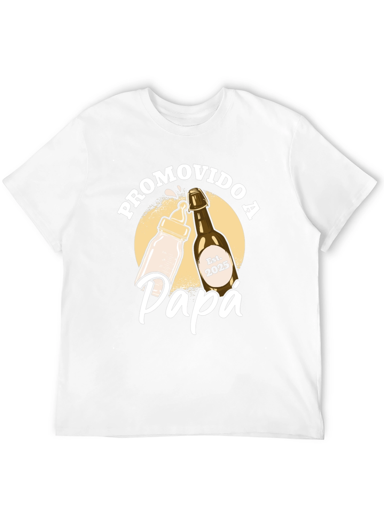 Promovido a Papa T-Shirt - New Dad Est. 2025