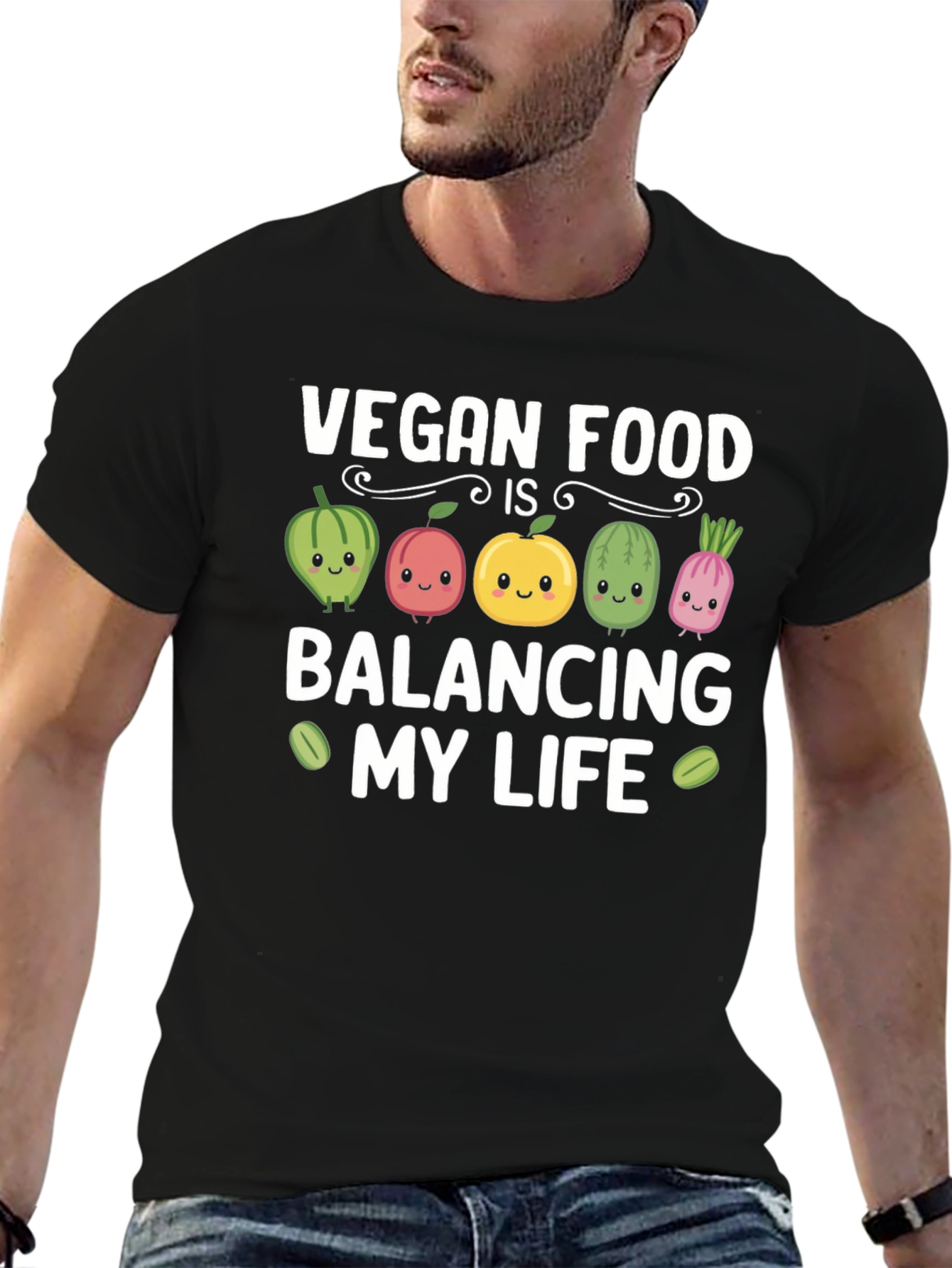 Vegan Food Balancing My Life T-Shirt