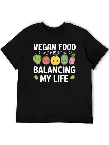 Vegan Food Balancing My Life T-Shirt