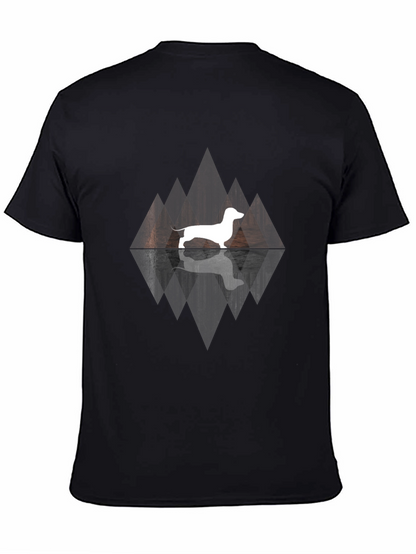 Dachshund Silhouette Graphic Tee