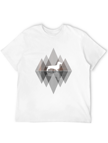 Dachshund Silhouette Graphic Tee