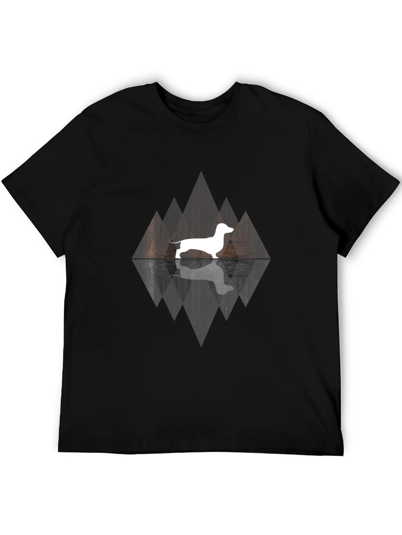 Dachshund Silhouette Graphic Tee