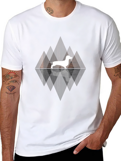 Dachshund Silhouette Graphic Tee