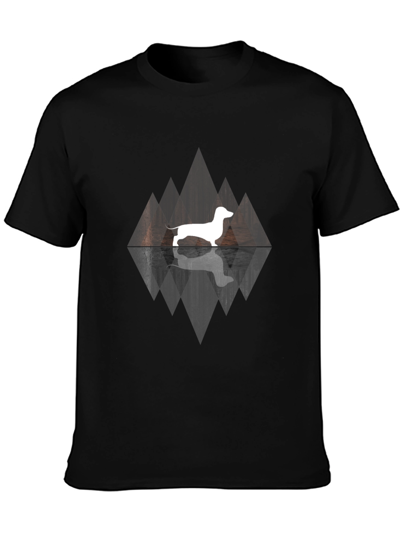 Dachshund Silhouette Graphic Tee