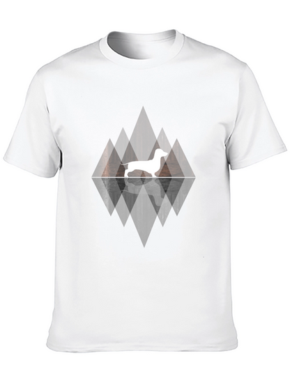 Dachshund Silhouette Graphic Tee