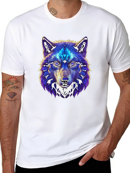 Wolf Graphic Print Black T-Shirt