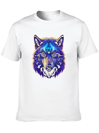 Wolf Graphic Print Black T-Shirt