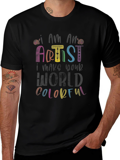 Colorful Artist Graphic T-Shirt