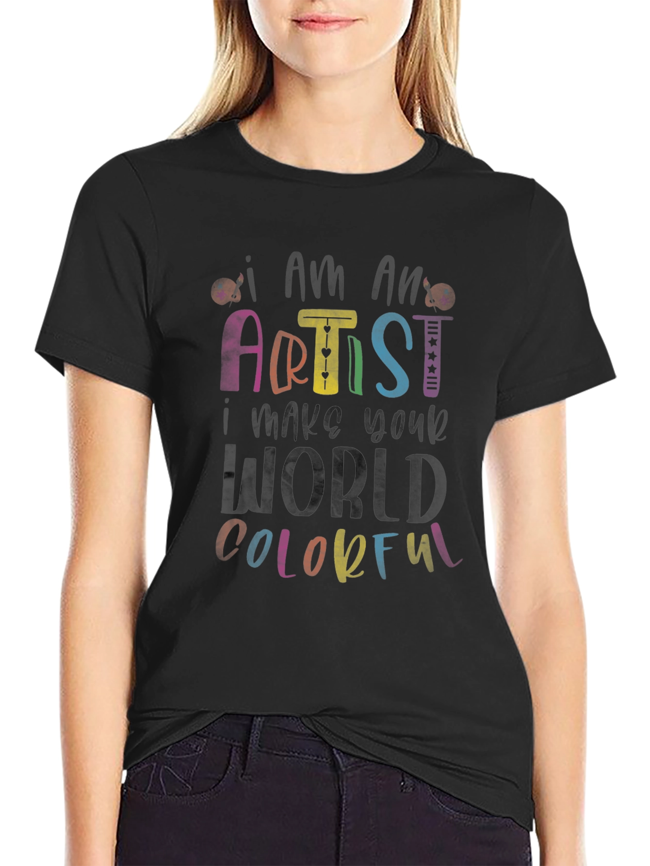 Colorful Artist Graphic T-Shirt
