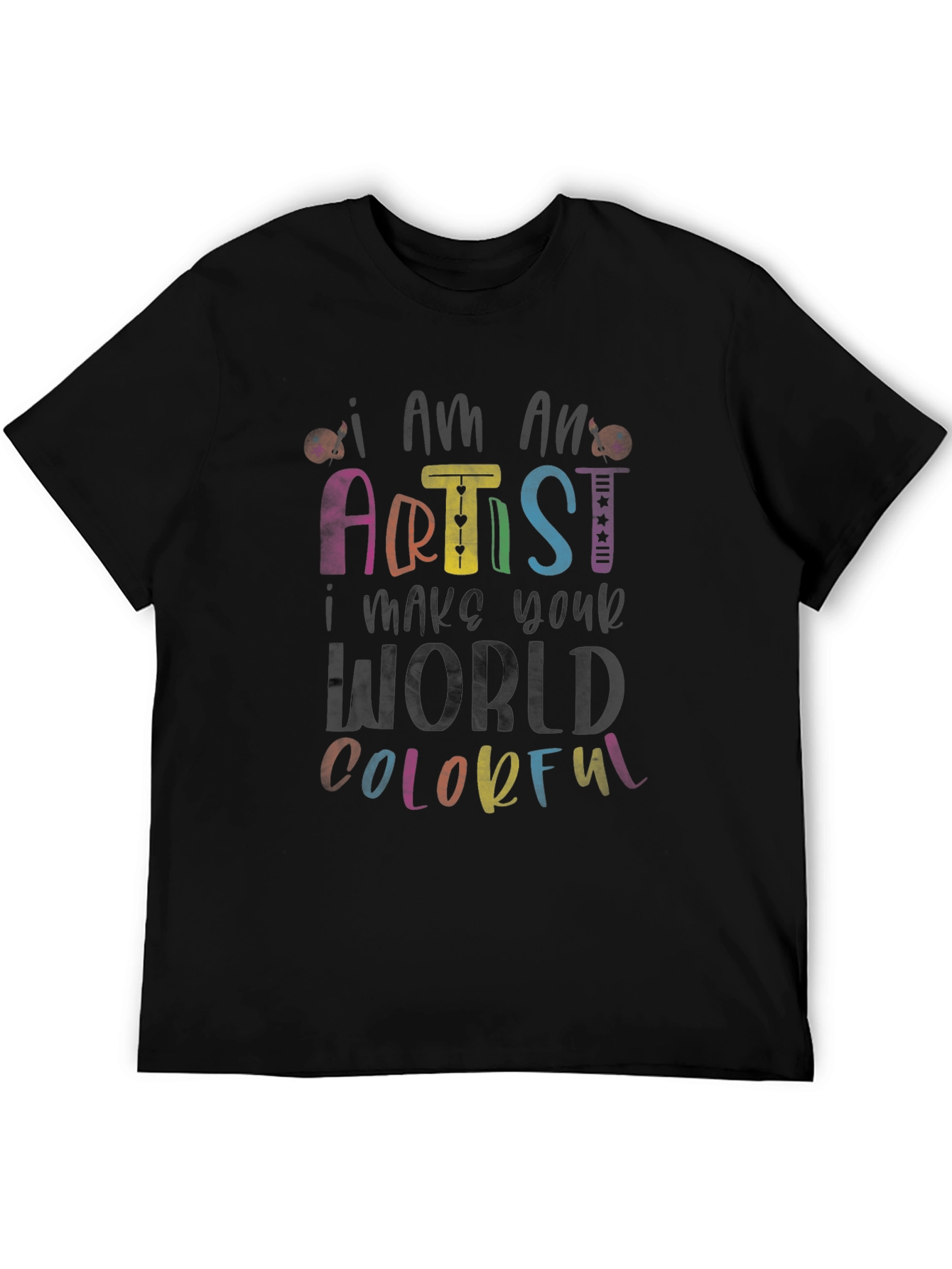 Colorful Artist Graphic T-Shirt