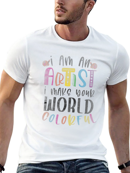 Colorful Artist Graphic T-Shirt