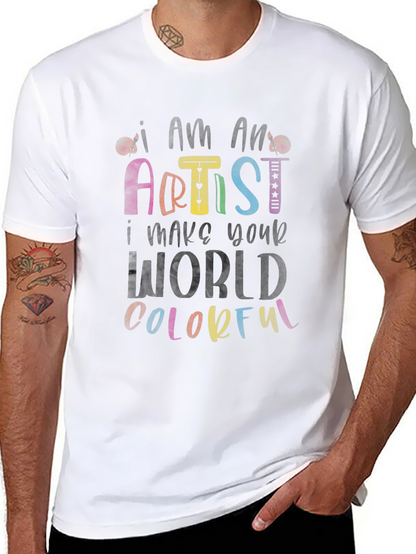 Colorful Artist Graphic T-Shirt