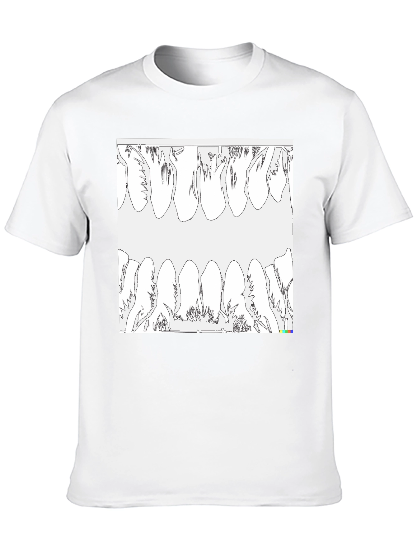 Unique Teeth Graphic T-Shirt