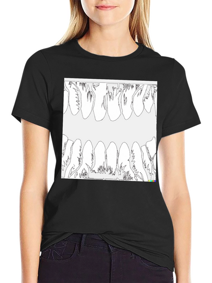 Unique Teeth Graphic T-Shirt