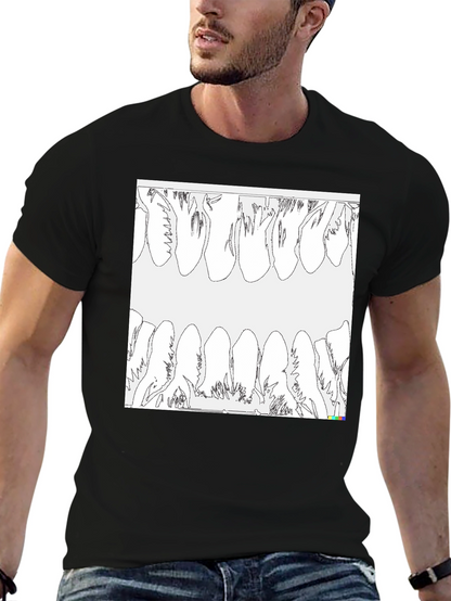 Unique Teeth Graphic T-Shirt