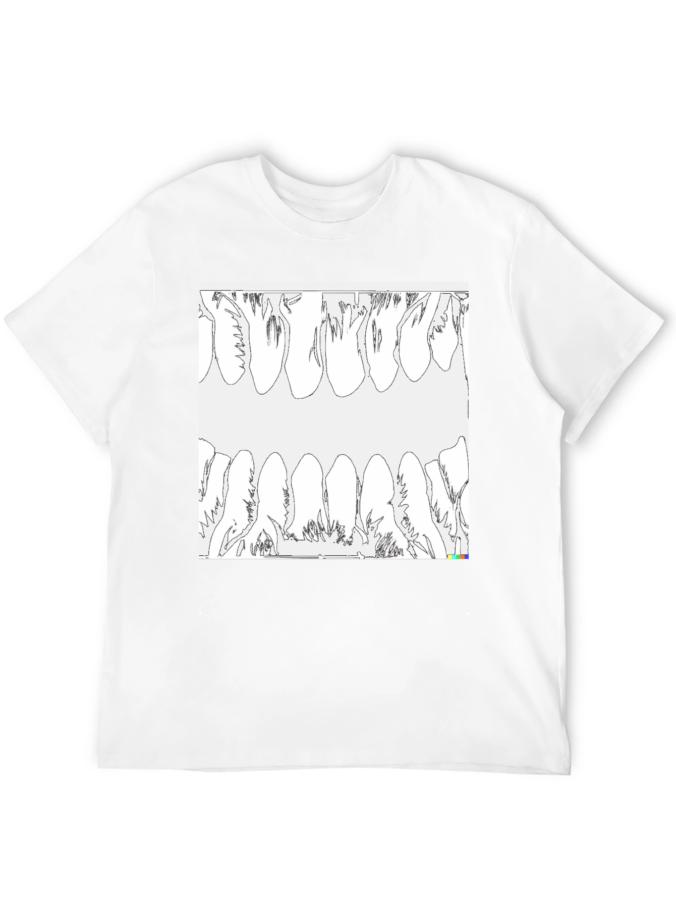 Unique Teeth Graphic T-Shirt