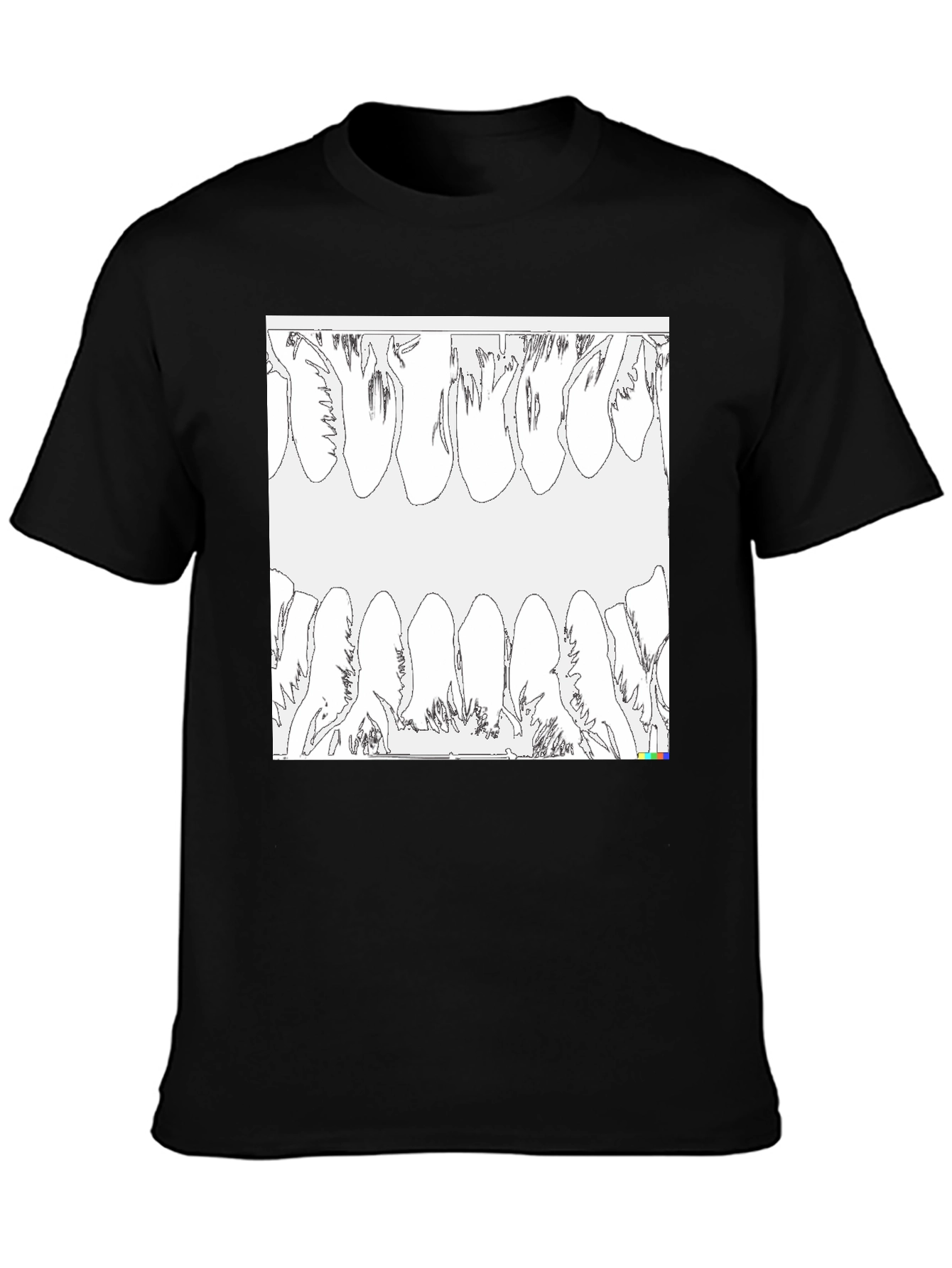 Unique Teeth Graphic T-Shirt