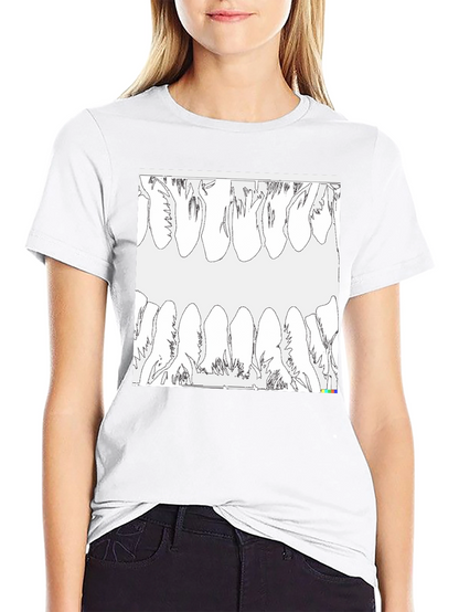 Unique Teeth Graphic T-Shirt