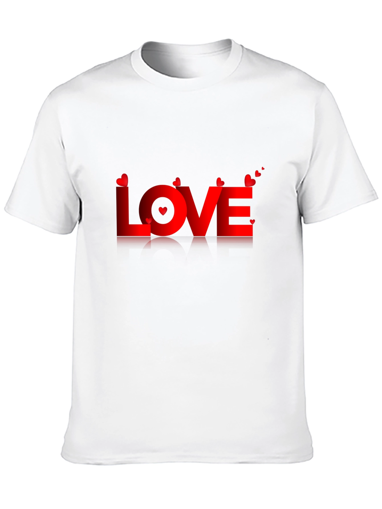 Love Valentines Day Graphic Tee - Mens Black T-Shirt