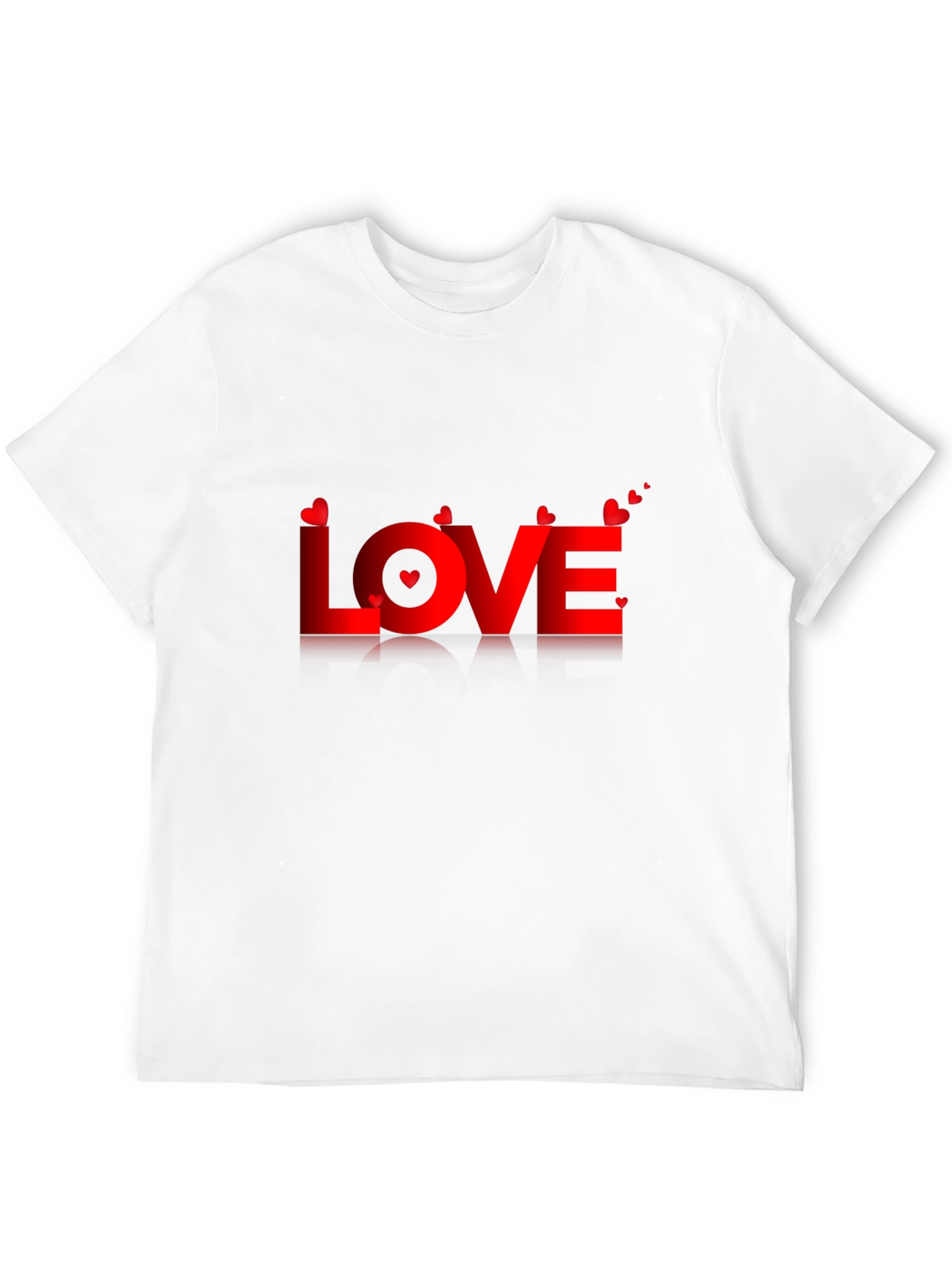 Love Valentines Day Graphic Tee - Mens Black T-Shirt