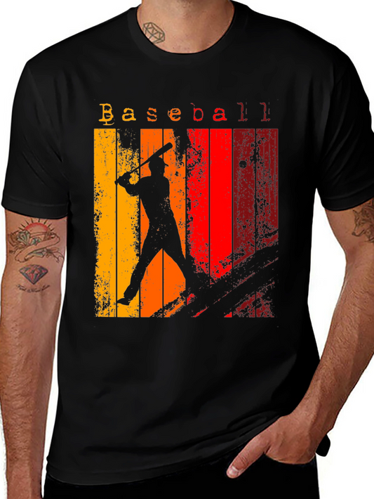 Retro Baseball Graphic Tee - Vintage Style Shirt