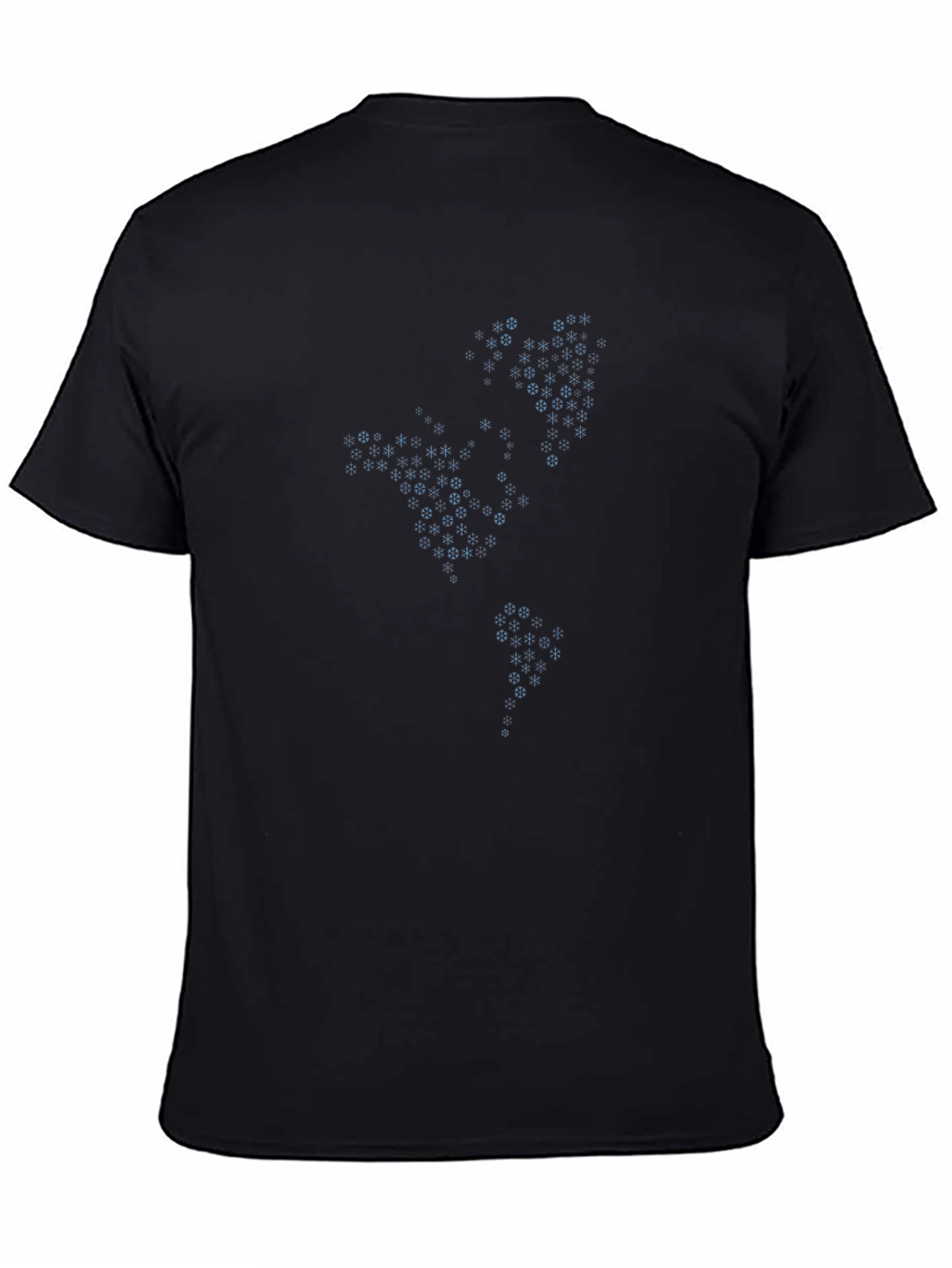 Abstract Geo Pattern Black T-Shirt