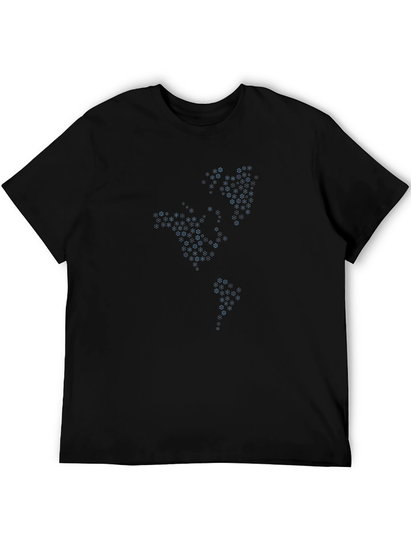 Abstract Geo Pattern Black T-Shirt
